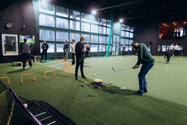 Golfa zāle - vēziena zona